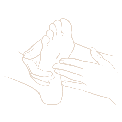 Talpmasszázs piktogram